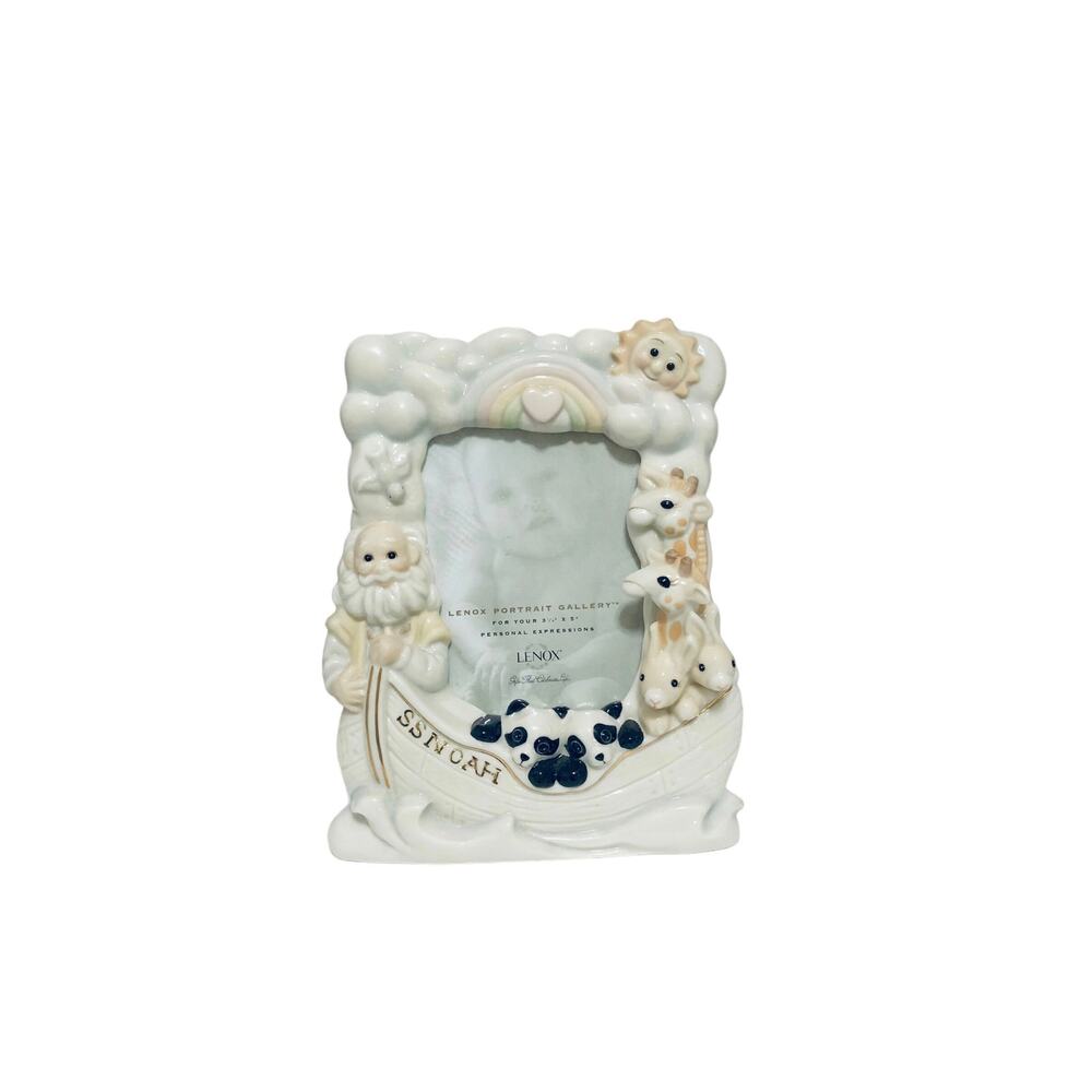 Lenox SS Noahs Ark Porcelain Picture Frame